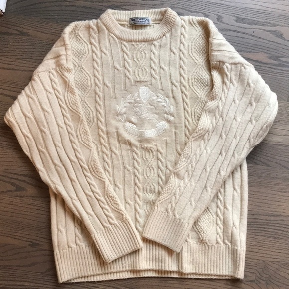vintage burberry sweater